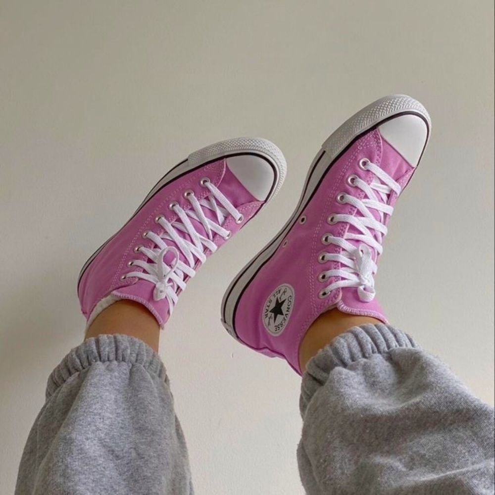 Converse Pink High-Top Sneakers